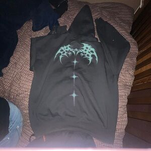 Black Hoodie with Unique Design